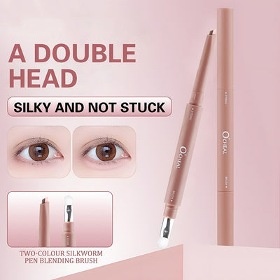 Double Fight Eye Shadow Pen Makeup Natural Three-dimensional Highlight Shadow