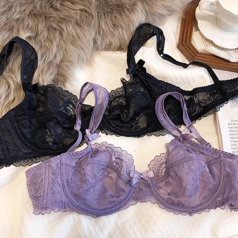 Women's Fashion Lace French Ultra-thin Bra
