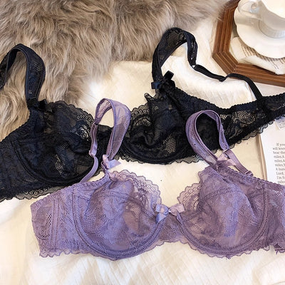 Women's Fashion Lace French Ultra-thin Bra