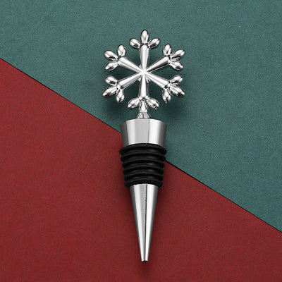 Champagne Sealed Christmas Snowflake Wine Stopper