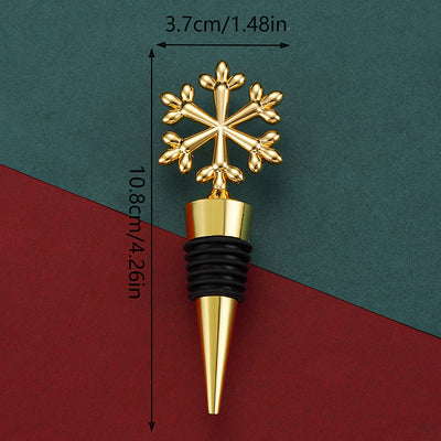 Champagne Sealed Christmas Snowflake Wine Stopper