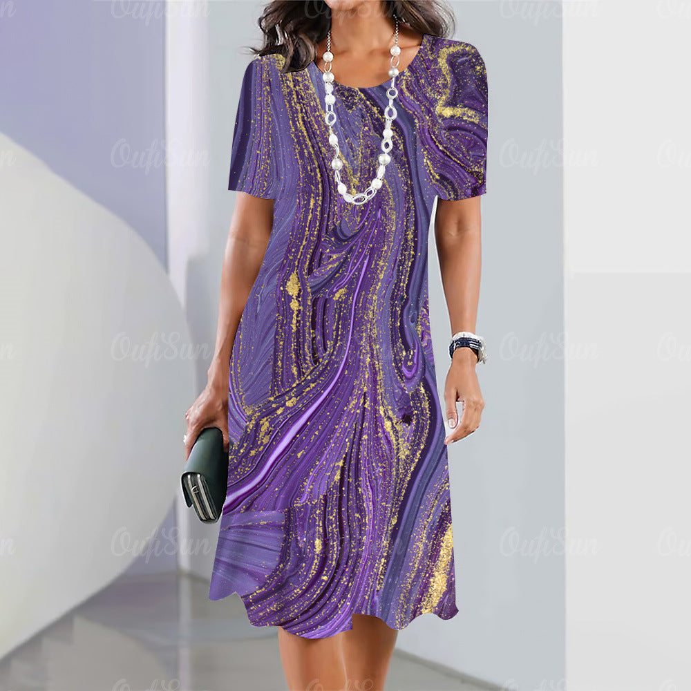 Women's Graphic Printing Elegant And Beautiful Mini Skirt