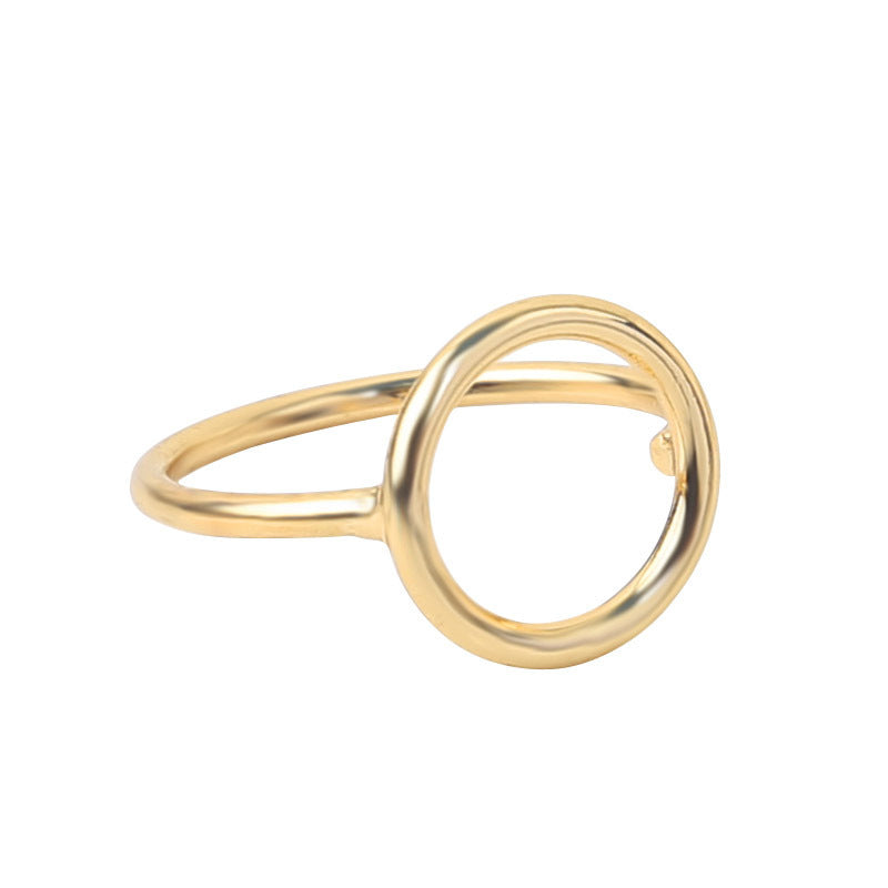 Geometric Hollow Simple Ring Women Fashion