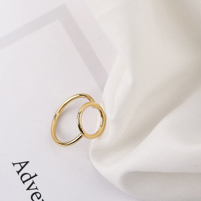 Geometric Hollow Simple Ring Women Fashion