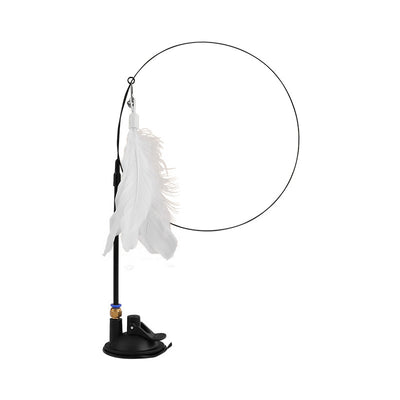 Strongly Fixed Handheld Lengthened Steel Screw Rod With Bell Sucker Cat Teaser