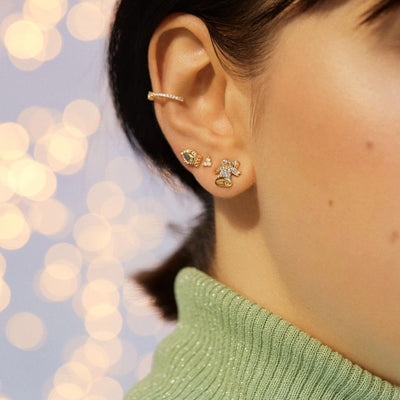 European And American Copper Plating 18K Real Gold Christmas Series Jewelry