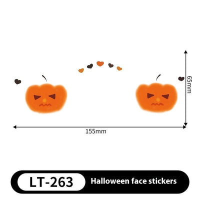 Halloween Makeup Stickers Dress Up Cute Painted