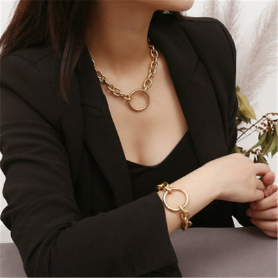 European And American Exaggerated Metal Necklace Women