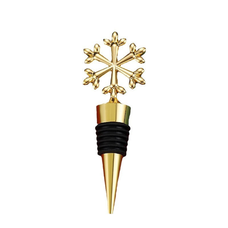 Champagne Sealed Christmas Snowflake Wine Stopper
