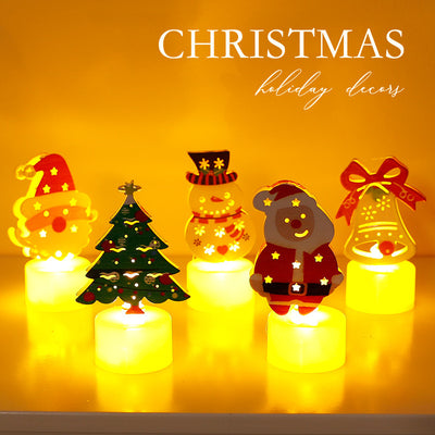 LED Electronic Candle Light Christmas Tree Creative Decoration