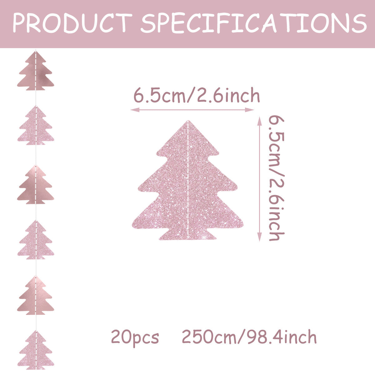 Christmas Single-layer Christmas Tree Hanging Flag Latte Art Decorations