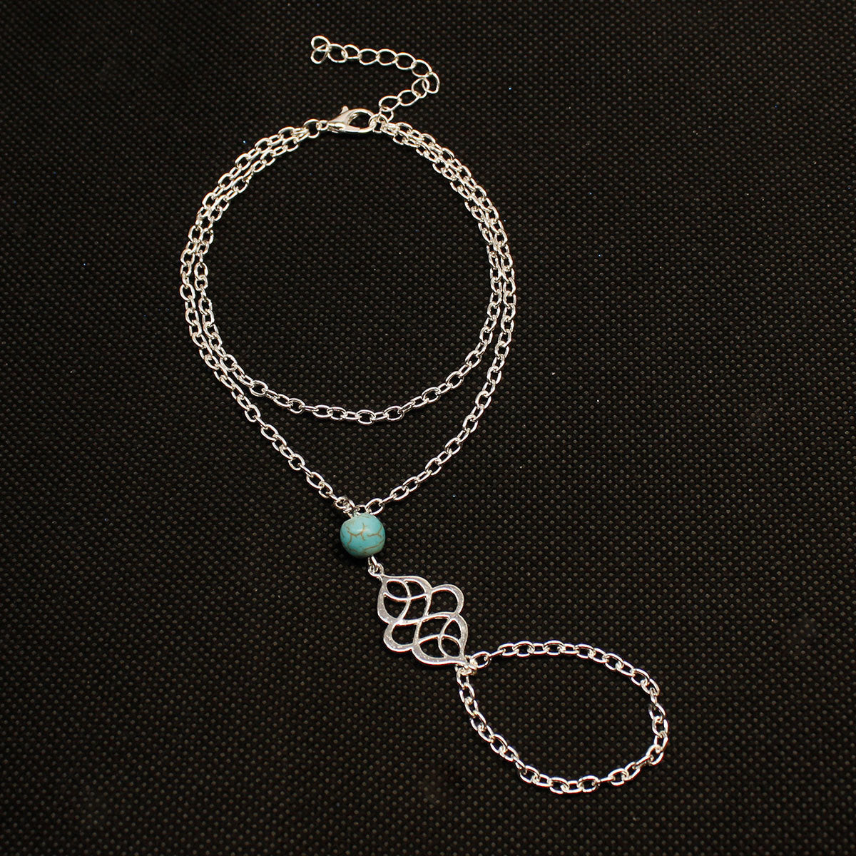 Turquoise Fashion Beach Creative Finger Bracelet Women