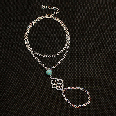 Turquoise Fashion Beach Creative Finger Bracelet Women