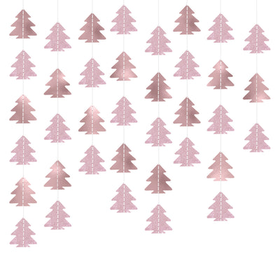 Christmas Single-layer Christmas Tree Hanging Flag Latte Art Decorations