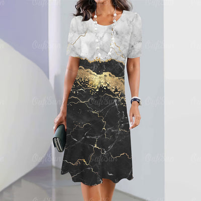 Women's Graphic Printing Elegant And Beautiful Mini Skirt