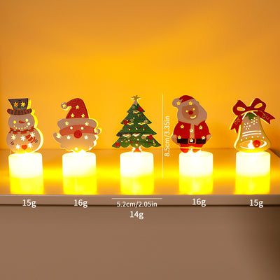 LED Electronic Candle Light Christmas Tree Creative Decoration