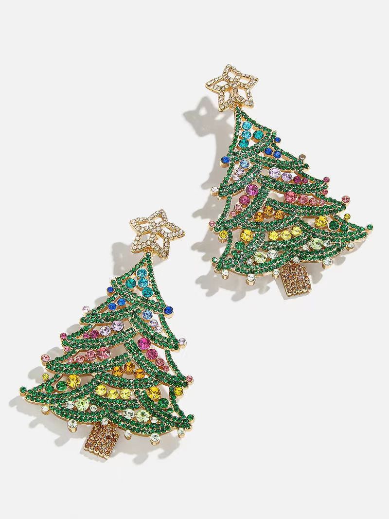 European And American Copper Plating 18K Real Gold Christmas Series Jewelry