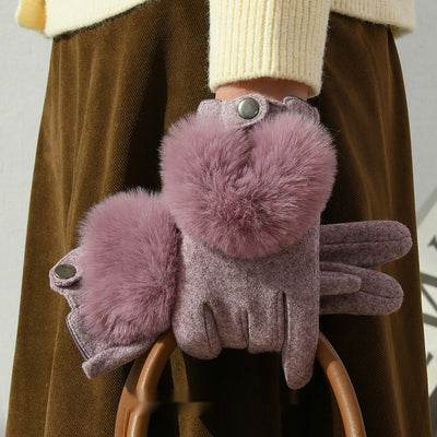 Winter New Cashmere Gloves For Women