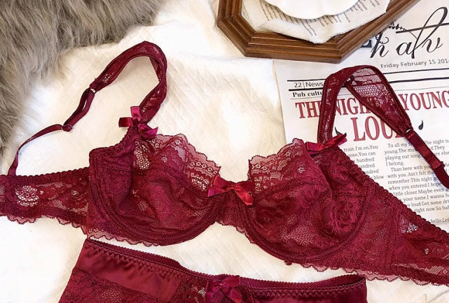 Women's Fashion Lace French Ultra-thin Bra