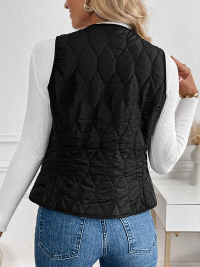 Plush Lining Padded Vest Winter Clothes Acket