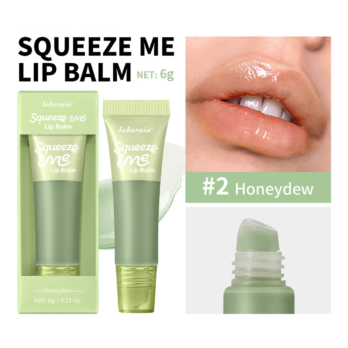 Sweet Fruit Flavor Moisturizing Squeeze Lip Balm