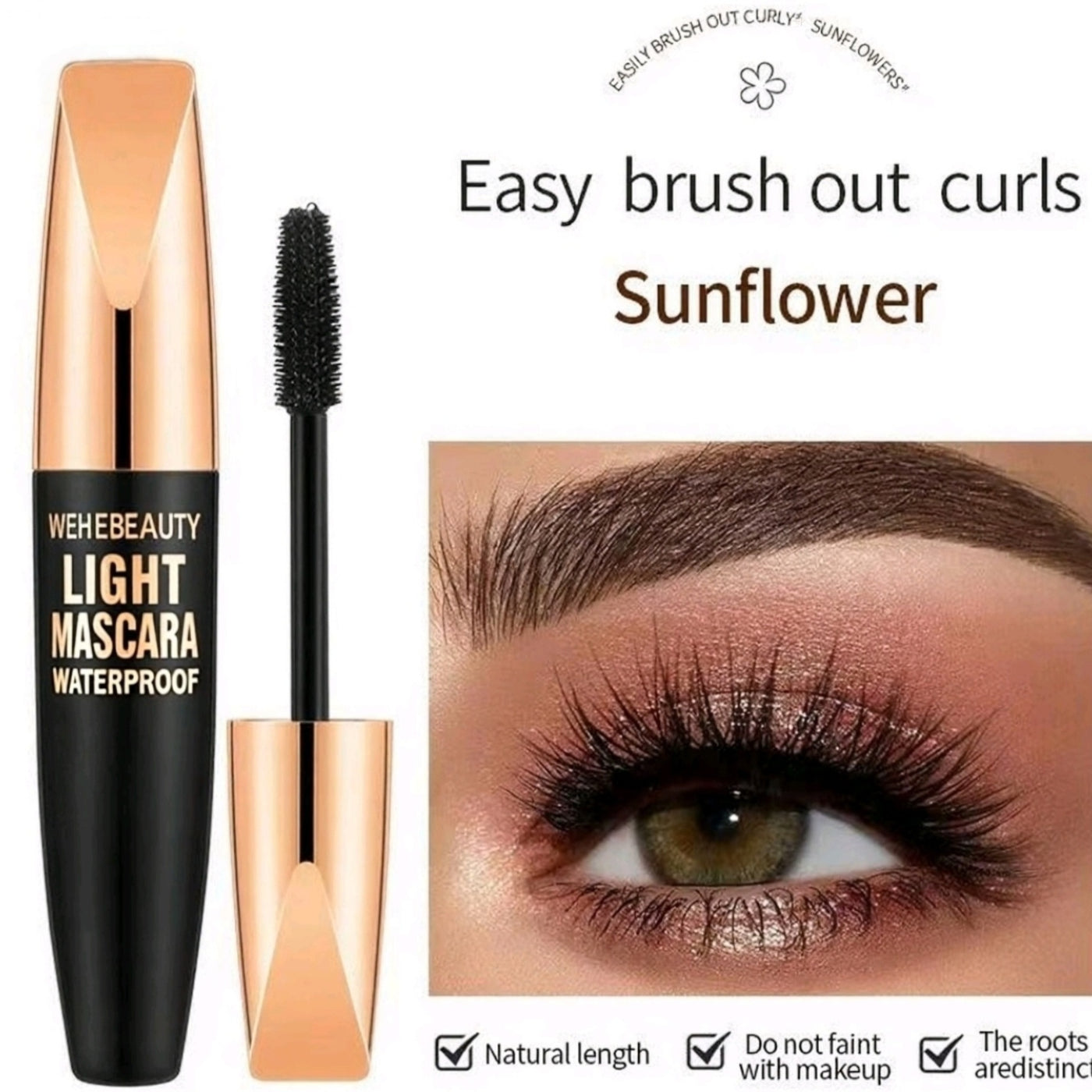 Mascara Plump Curly Long Thick Waterproof Not Smudge Lasting
