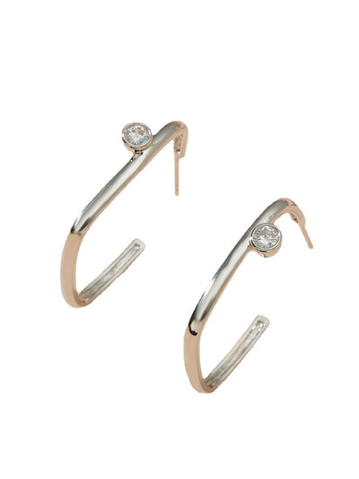 Exaggerated Personality Metal Earrings French Earrings