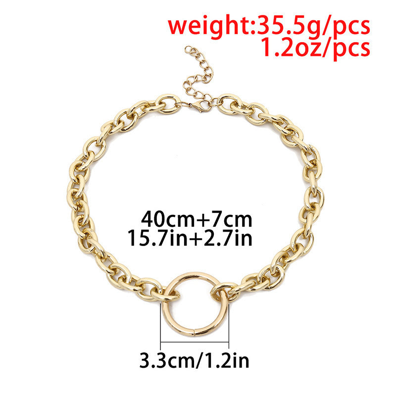 European And American Exaggerated Metal Necklace Women