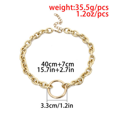 European And American Exaggerated Metal Necklace Women