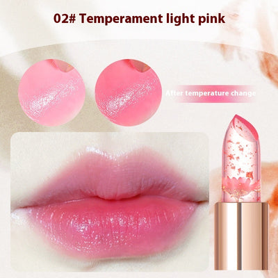 Flower Lipstick Jelly Color Changing Lipstick Moisturizing
