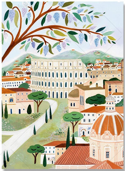 Marrakech Landscape Art Canvas Painting Housewarming Gift Wall Pictures Home Decor