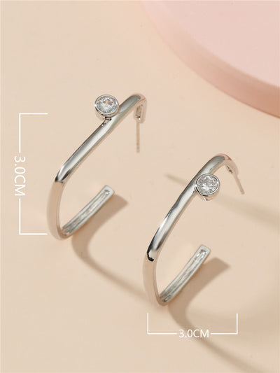 Exaggerated Personality Metal Earrings French Earrings