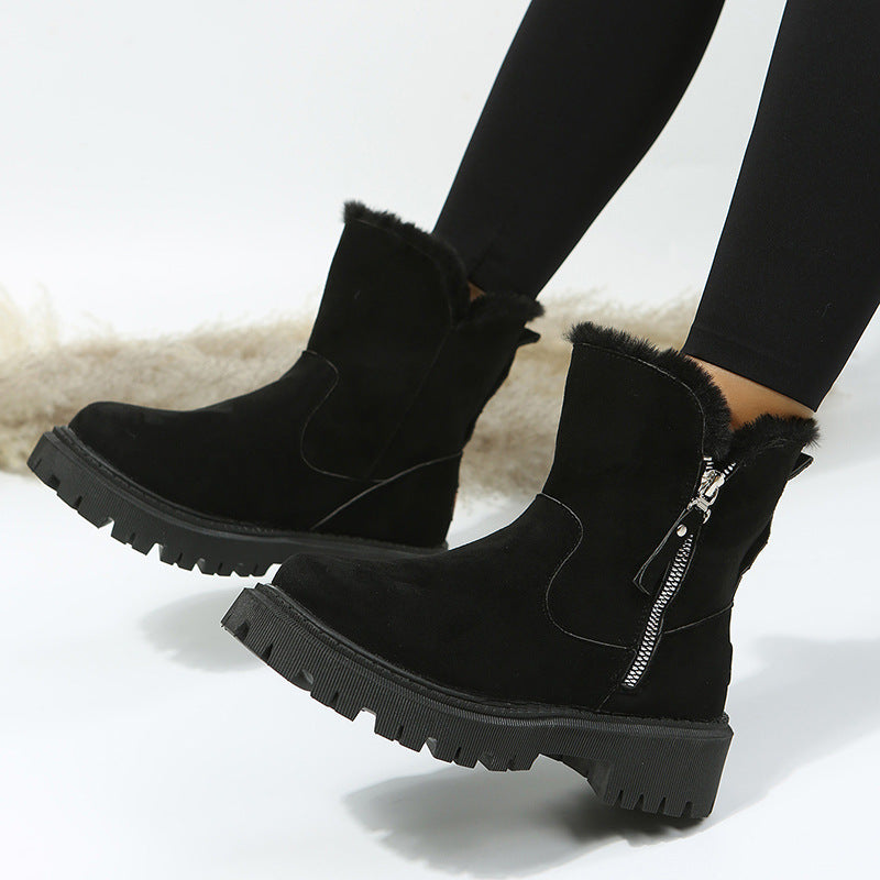 Snow Boots Velvet Warm Cotton Shoes Plus Size