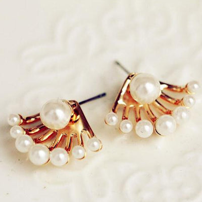 Fashion Earrings Post-hanging Earrings Simulated Pearl Stud Earrings Ear Clips