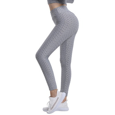 Jacquard High Elastic Sports Gym Pants Women's Fitness