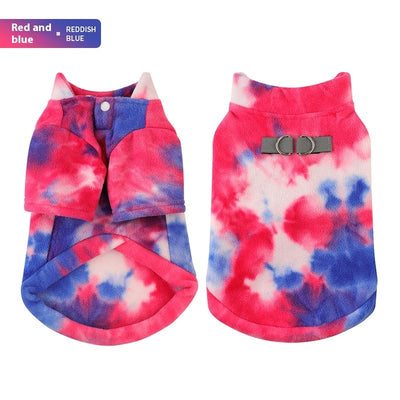 Tie Dye Puppy Clothes Autumn And Winter