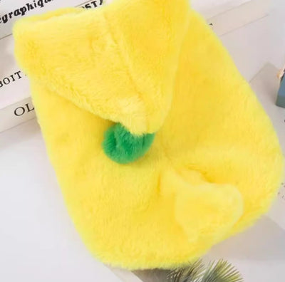 Dog Clothes Autumn And Winter Funny Banana Pet Costume