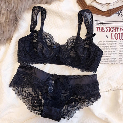 Women's Fashion Lace French Ultra-thin Bra