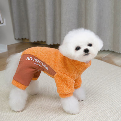Dog Four-legged Thickened Warm-keeping And Cold-proof Pet Clothes