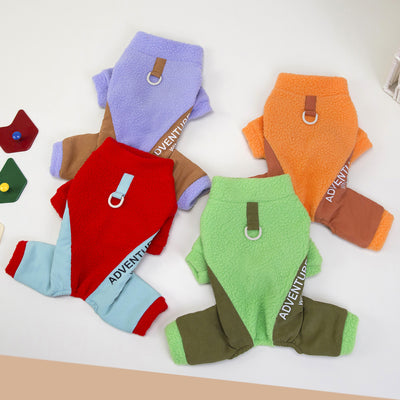 Dog Four-legged Thickened Warm-keeping And Cold-proof Pet Clothes