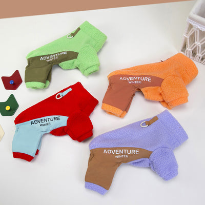 Dog Four-legged Thickened Warm-keeping And Cold-proof Pet Clothes