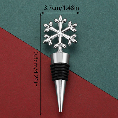 Champagne Sealed Christmas Snowflake Wine Stopper