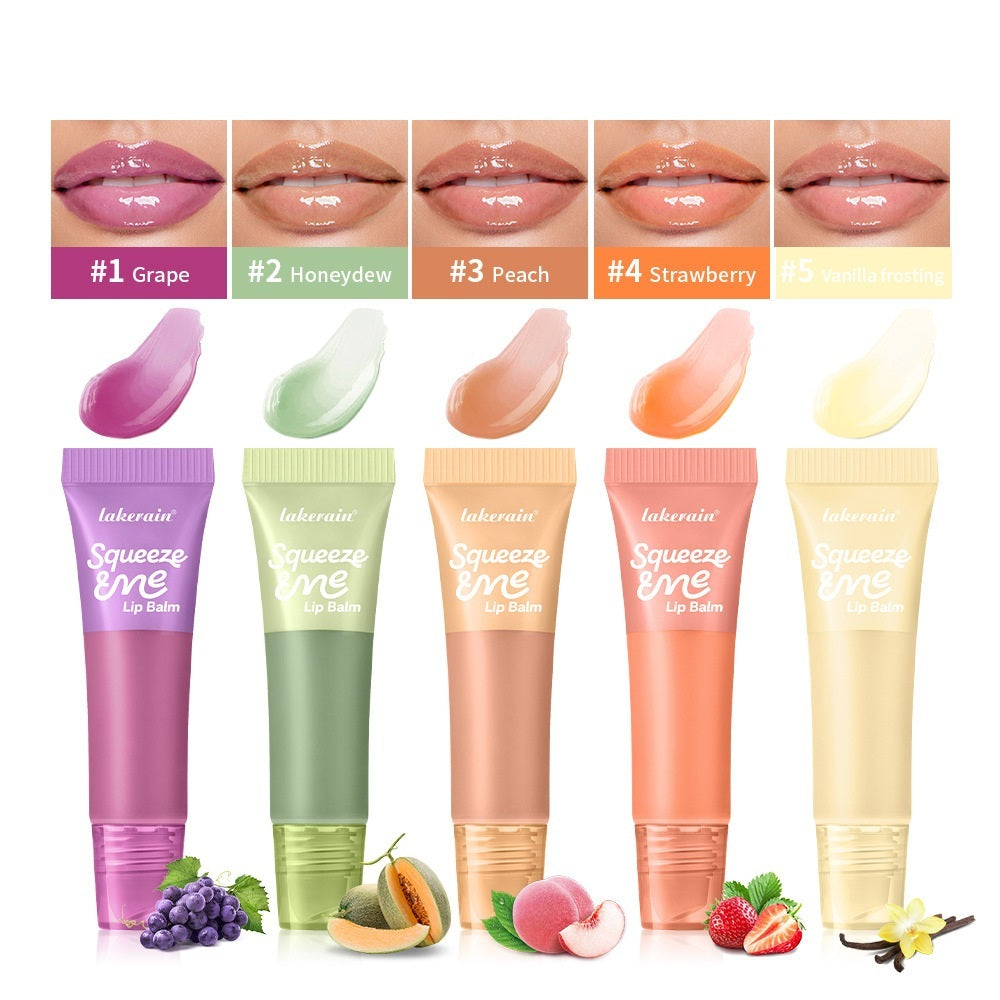 Sweet Fruit Flavor Moisturizing Squeeze Lip Balm