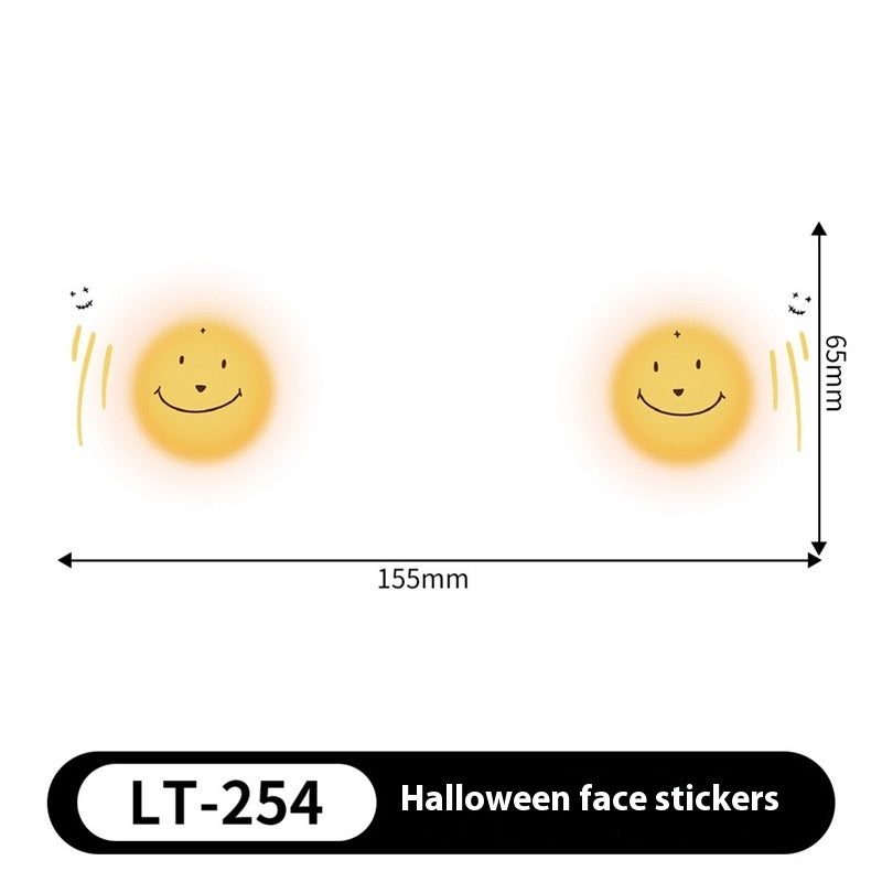 Halloween Makeup Stickers Dress Up Cute Painted