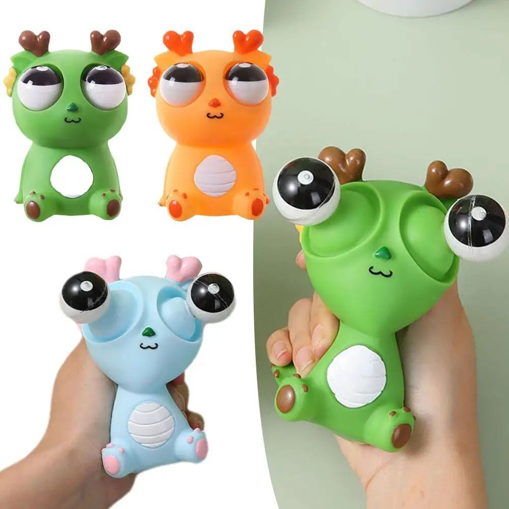 Eyeball Burst Squeeze Toy Eyeball Burst Dragon Cute Staring Dragon Stress Relief Artifact Pinch Toys Kids Stress Relief