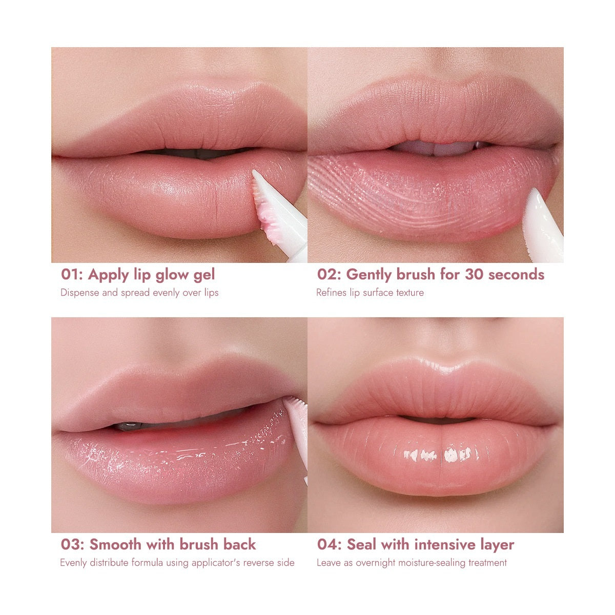 Hose Lip Balm With Silicone Bruch Head