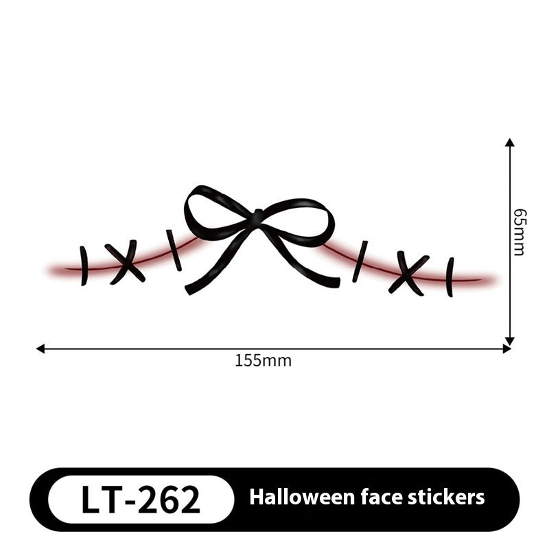 Halloween Makeup Stickers Dress Up Cute Painted