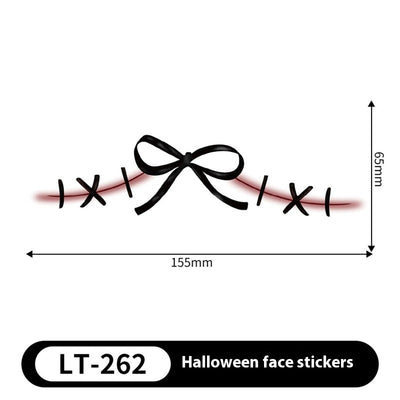 Halloween Makeup Stickers Dress Up Cute Painted