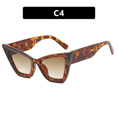 Large Frame Cat Eye Simple Sunglasses