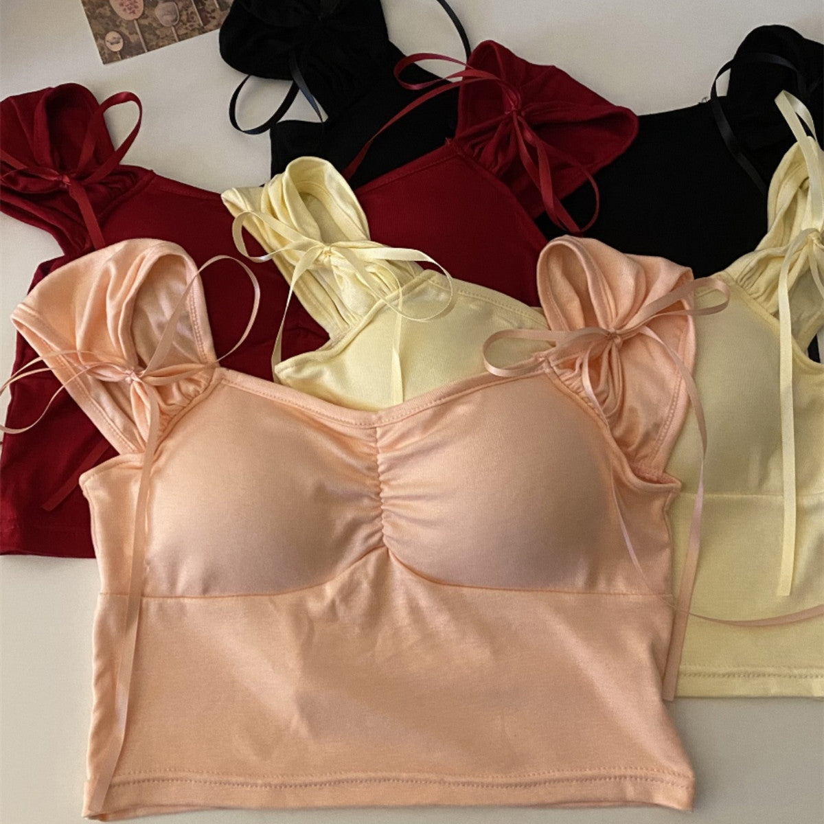 Bra Tops  With Bra Pads And Tank